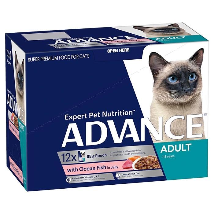 Adult Ocean Fish In Jelly Wet Cat Food Pouches 12 x 85g | ADVANCE Cat Food.jpg