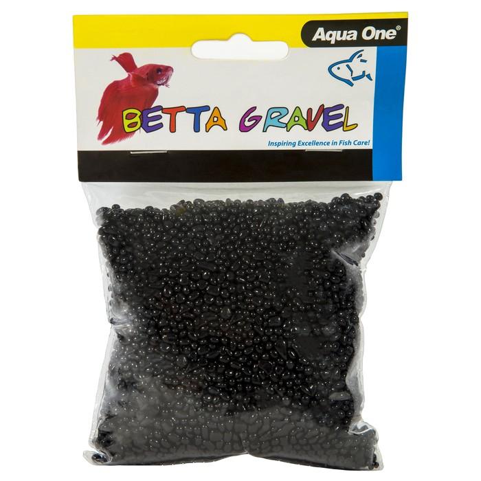 Aqua One Betta Gravel Glass Black 350g - PetBuy