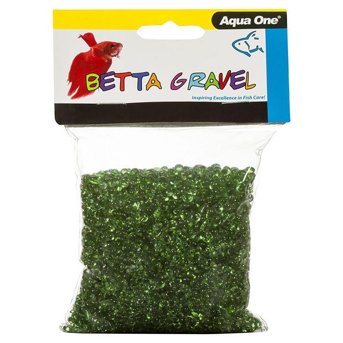 Aqua One Betta Gravel Glass Green 350g - PetBuy