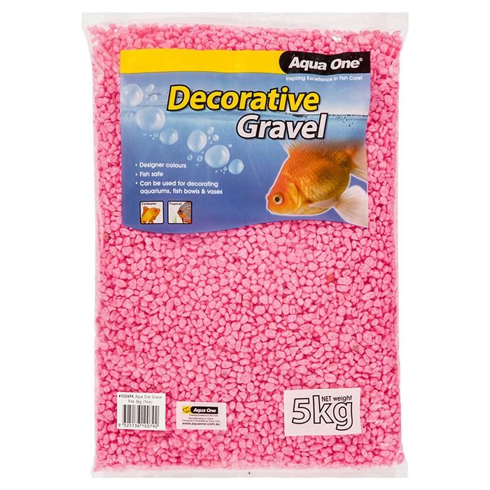 Aqua One Gravel Pink 5kg - PetBuy