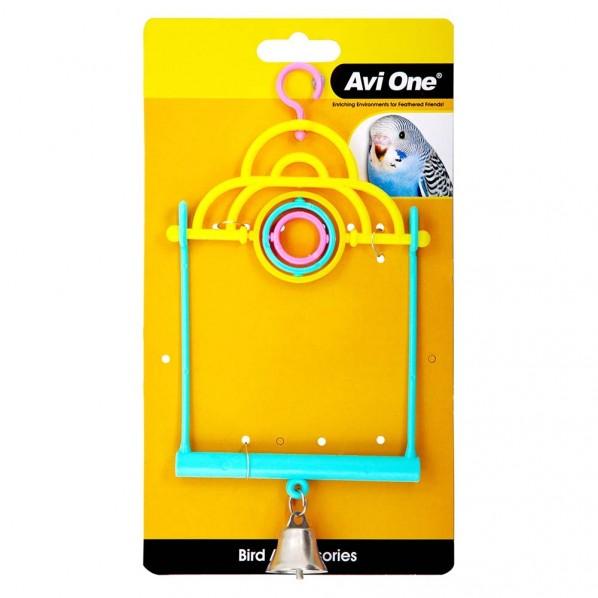 Avi One 2 In 1 Swing with Turning Rings Bird Toy - PetBuy