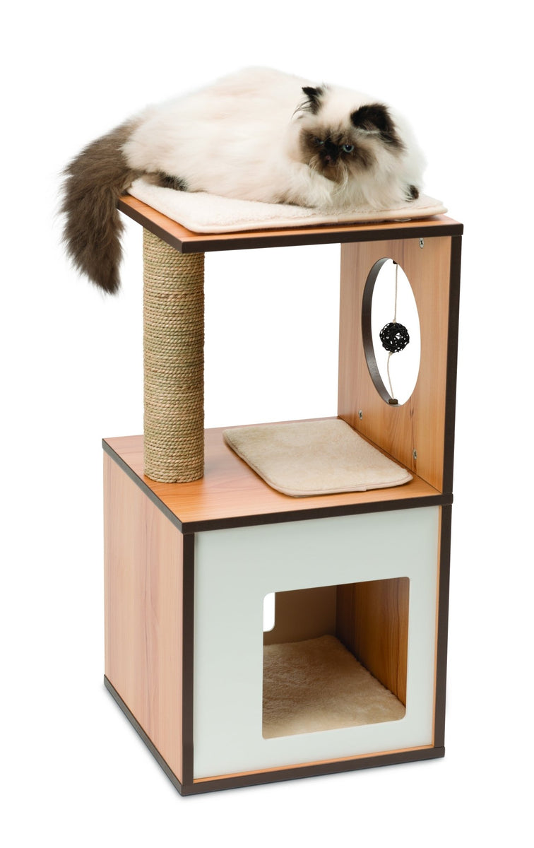 Catit vesper cat 2025 scratcher box large walnut