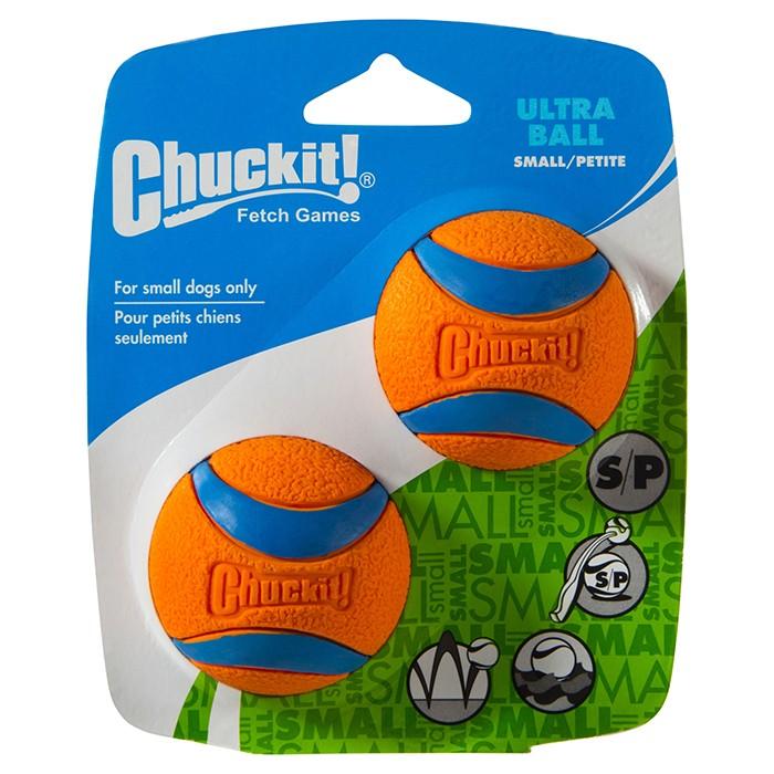 Chuckit! Ultra Ball Dog Toy Small 2pk - PetBuy