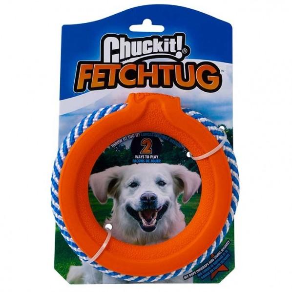 Chuckit Ultra Fetch Tug Dog Toy Orange Medium - PetBuy