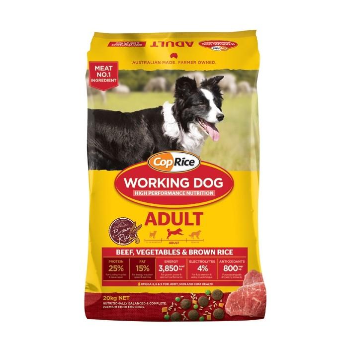 CopRice Working Dog Beef Adult Dog Food 20kg - PetBuy
