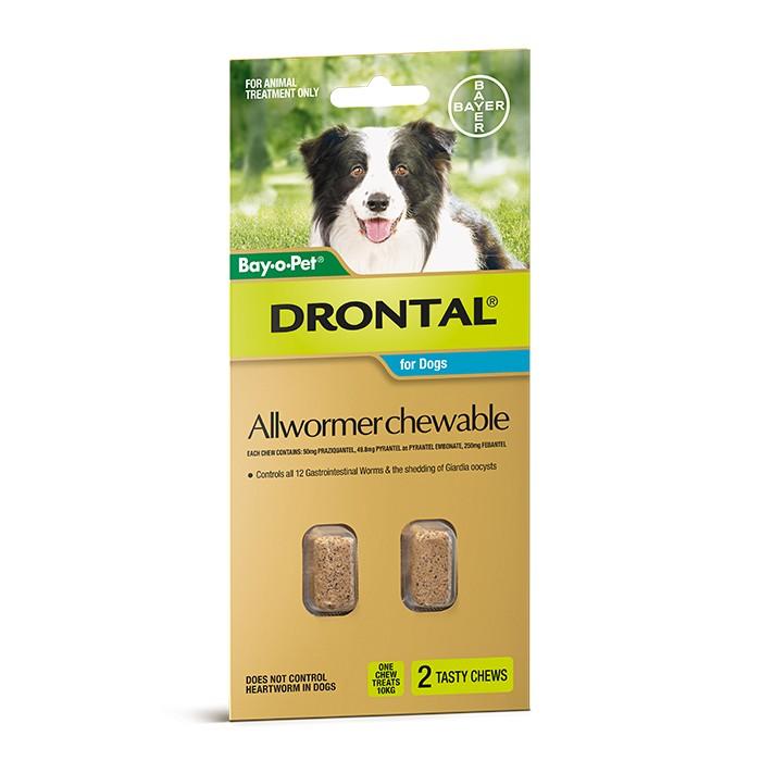Drontal All Wormer Chewable For Medium Dogs - PetBuy