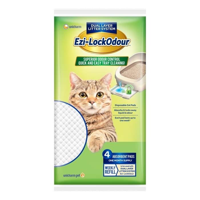 Ezi-Lockodour Absorbent Cat Litter Pads 4 Pack - PetBuy