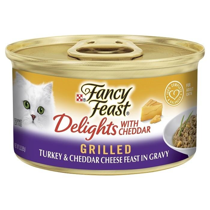 Fancy Feast Classic Cheddr Delight Turk Cat Food Can 85gx24 - PetBuy