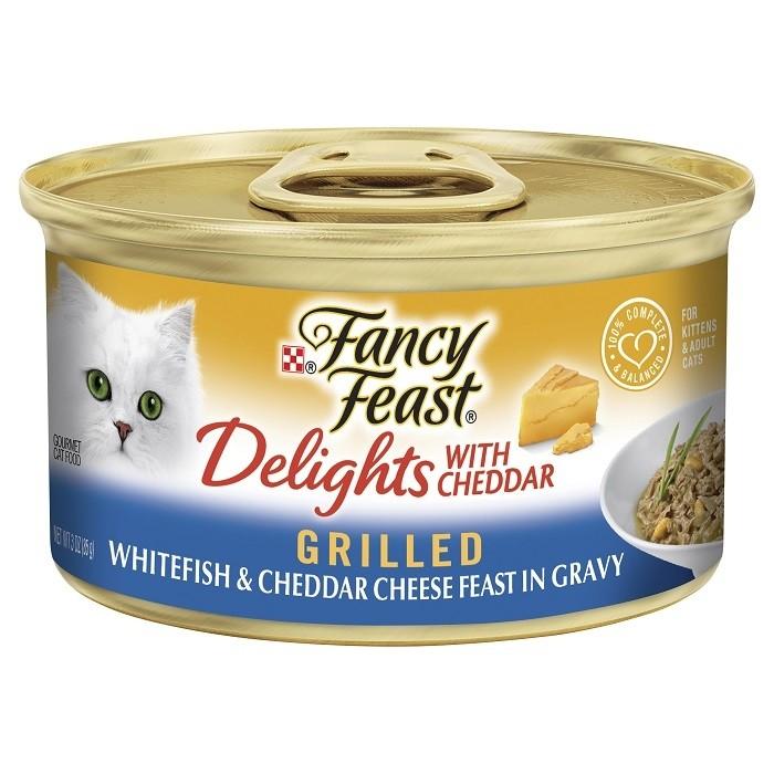 Fancy Feast Classic Cheddr Delight WFish Cat Food Can 85gx24 - PetBuy