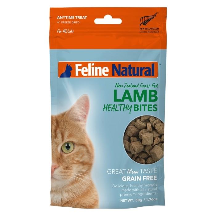 Feline Natural Freeze Dried Lamb Bites Cat Treats 50g - PetBuy