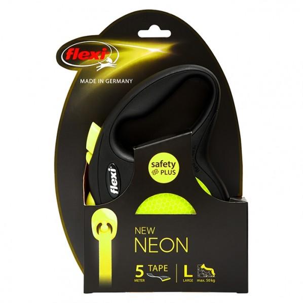 Flexi Tape Dog Lead Neon 5m Large - PetBuy