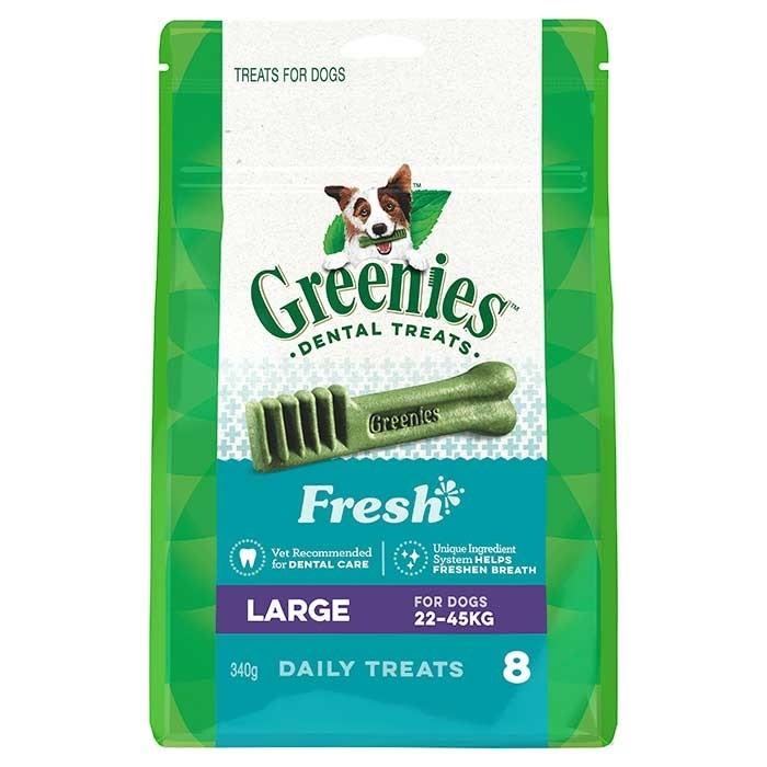 Greenies Fresh 340g Large Dog Dental Treat - PetBuy