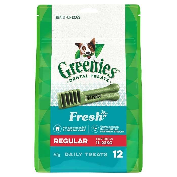 Greenies Fresh 340g Regular Dog Dental Treat - PetBuy