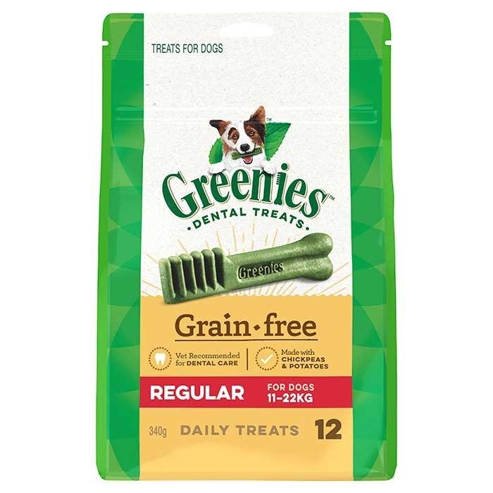 Greenies Grain Free 340g Regular Dog Dental Treat - PetBuy