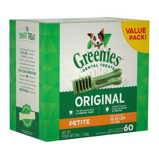 Greenies Original 1.02kg Value Pack Petite Dog Dental Treat - PetBuy