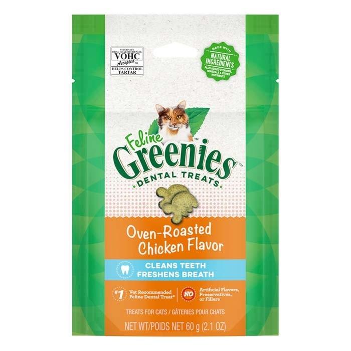 Greenies Roast Chicken Cat Treat 60g - PetBuy