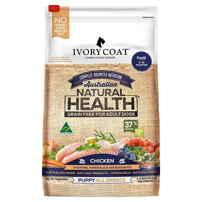 Ivory Coat Grain Free Chicken Puppy Food 13kg - PetBuy