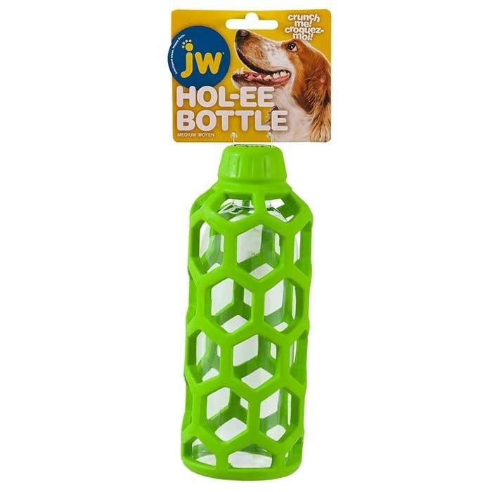 JW Hol-Ee Bottle Dog Toy Green Medium - PetBuy