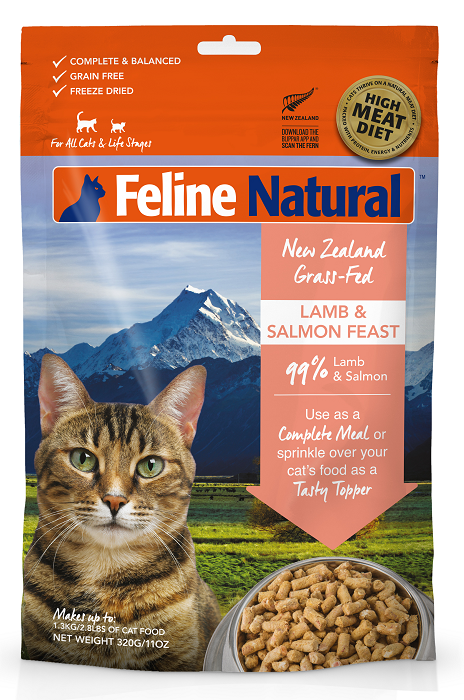 K9 Naturals Freeze Dried Lamb & Salmon Adult Cat Food 320G - PetBuy