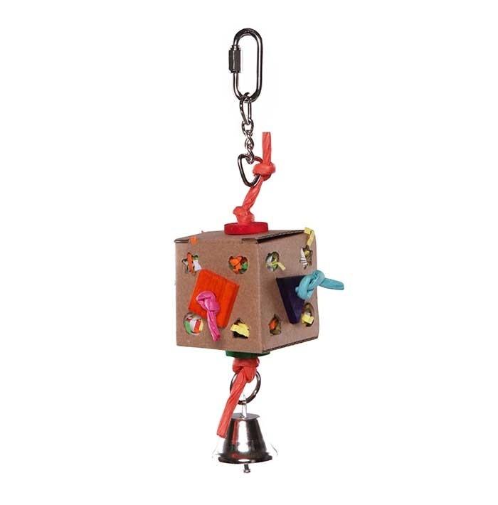 Kazoo Activity Box With Bell Bird Toy Small - PetBuy