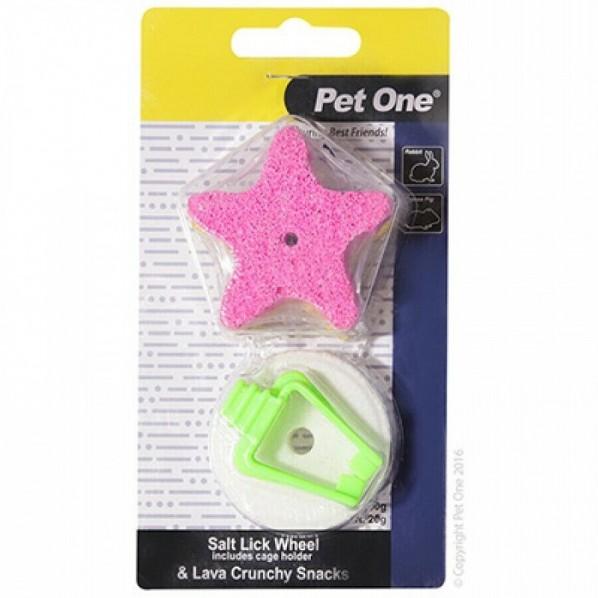 Pet One Salt Lick & Clip Small Animal Chew 80g - PetBuy