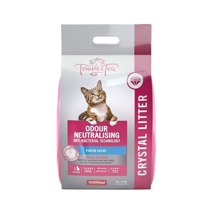 Trouble & Trix Anti Bacteria Cat Litter - 15 Litre - PetBuy