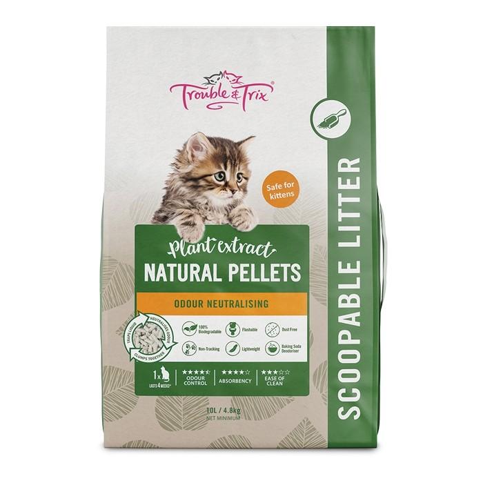 Trouble & Trix Natural Cat Litter 10L - PetBuy