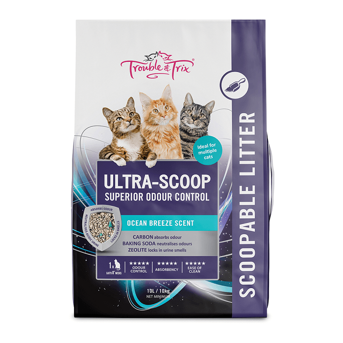 Trouble & Trix Ultra Scoop Cat Litter 10L - PetBuy