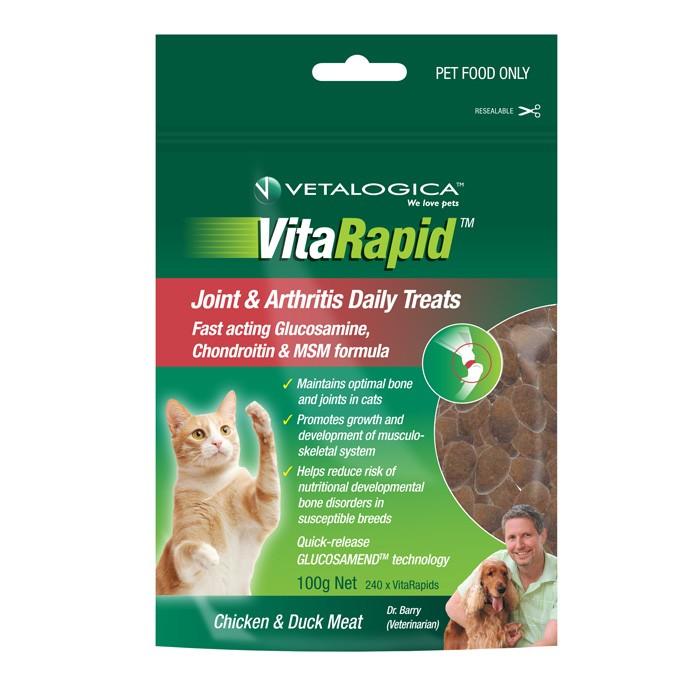 Vetalogica Vitarapid Joint And Arthritis Cat Treat 100g - PetBuy