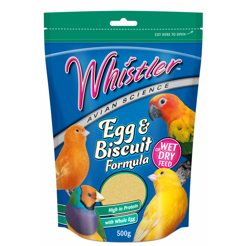 Whistler Egg & Biscuit Formula With Vanilla Bird Food 500g - PetBuy