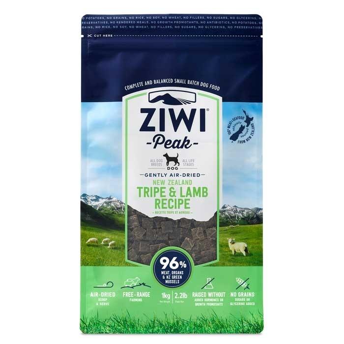 ZiwiPeak Air Dried Tripe & Lamb Adult Dog Food 1kg - PetBuy
