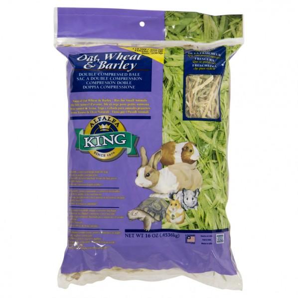 Alfalfa King Oat Wheat & Barley Hay 16oz - PetBuy