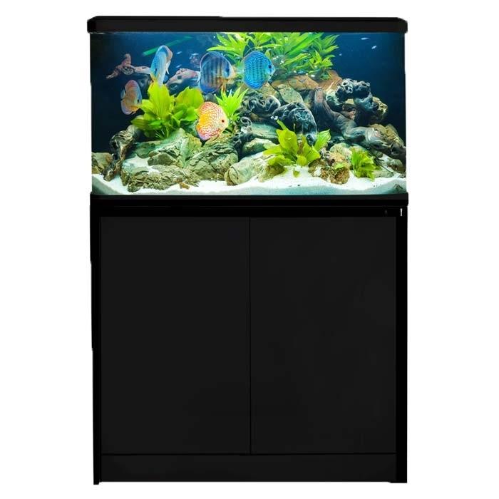Aqua One Lifestyle Aquarium with Stand Black 76L - PetBuy