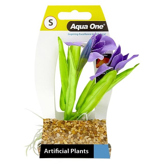 Aqua One Log Base Violet Plastic Plant Small - PetBuy
