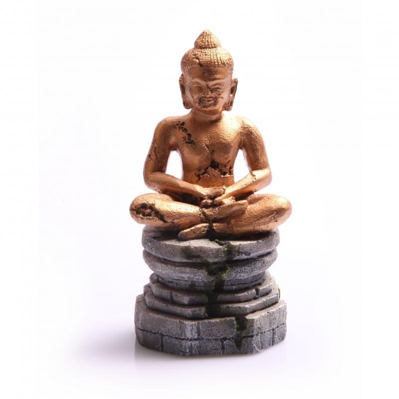 Aqua One Meditating Buddha Aquatic Ornament Gold - PetBuy