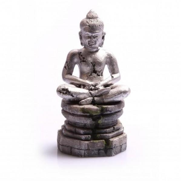 Aqua One Meditating Buddha Aquatic Ornament Silver - PetBuy