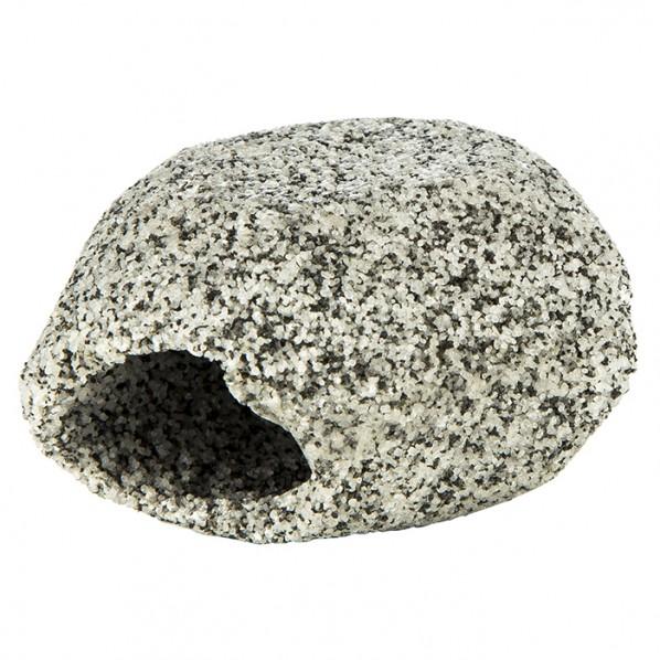 Aqua One Ornament Cave Round Granite Small 9.5x8.5x5.3cm - PetBuy