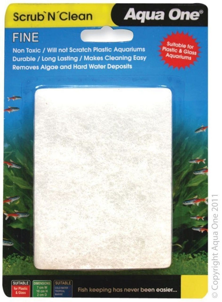 Aqua One Scrub N Clean Fine Aquarium Algae Pad Small - PetBuy