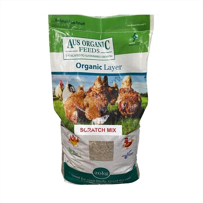 Aus Organic Feeds Poultry Scratch Mix 20kg - PetBuy