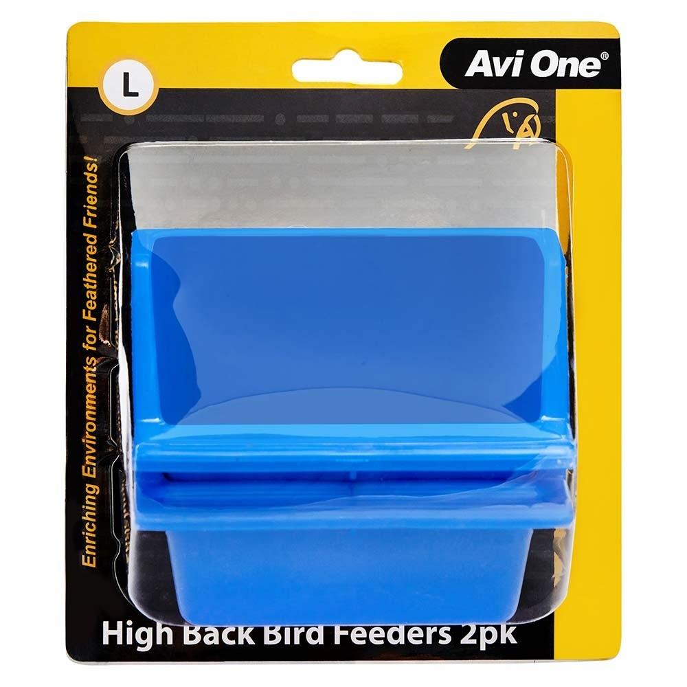 Avi One High Back Bird Coop Cup Large 2 Pack - PetBuy