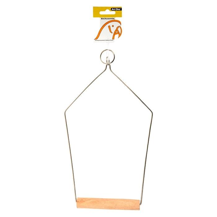 Avi One Triangle Wire Bird Swing With Perch Large - PetBuy