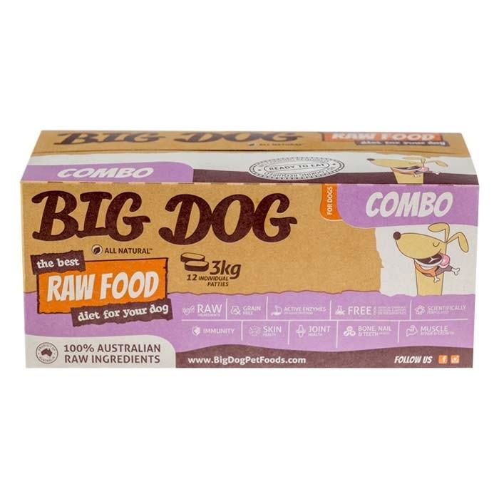 Big Dog Barf Combo Dog Patties 3kg - PetBuy