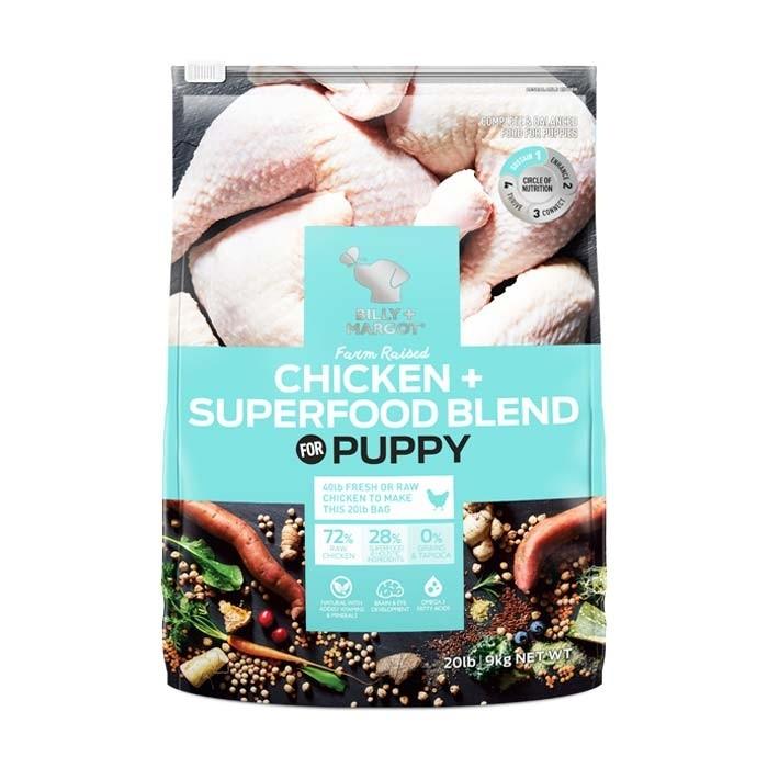 Billy & Margot Chicken Superfood Puppy Food 9kg - PetBuy
