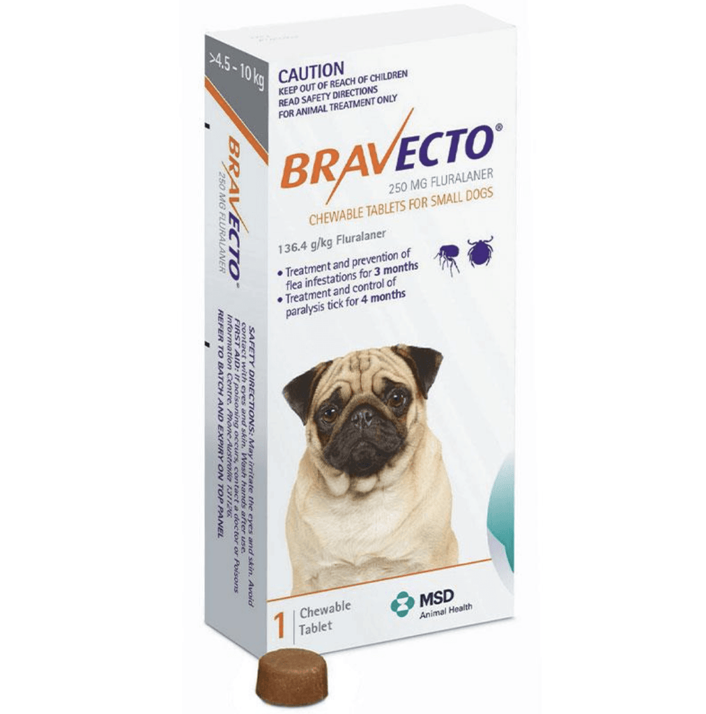 Bravecto Small Dog Orange 4.5-10Kg 1 Pack - PetBuy