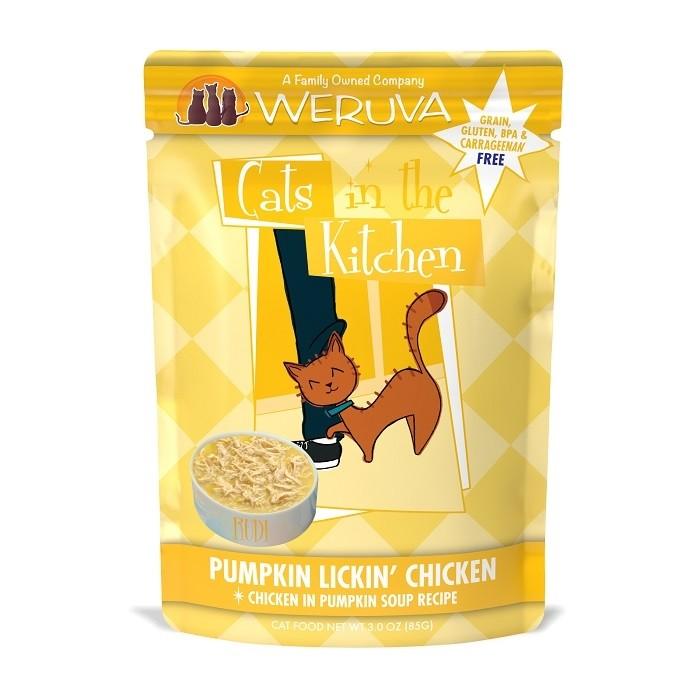 Cats In The Kitchen Pumpkin Lickin Chicken Pouch 85gx12 - PetBuy