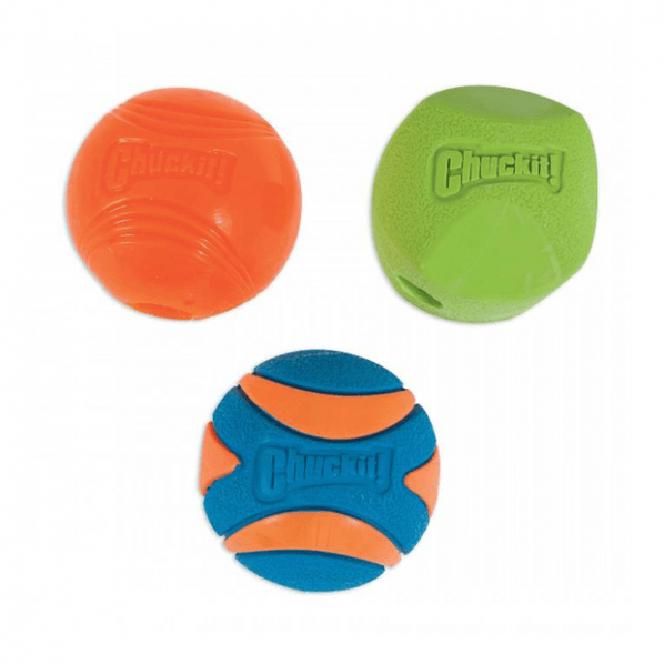 Chuckit Fetch Medley Dog Toy Medium 3 Pack - PetBuy