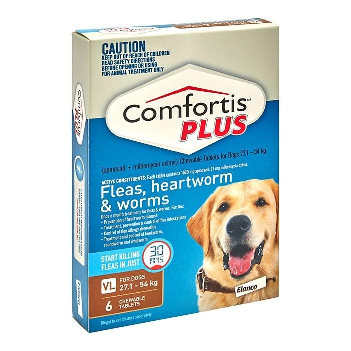 Comfortis Plus Brown For Extra Large Dogs 6Pack - PetBuy
