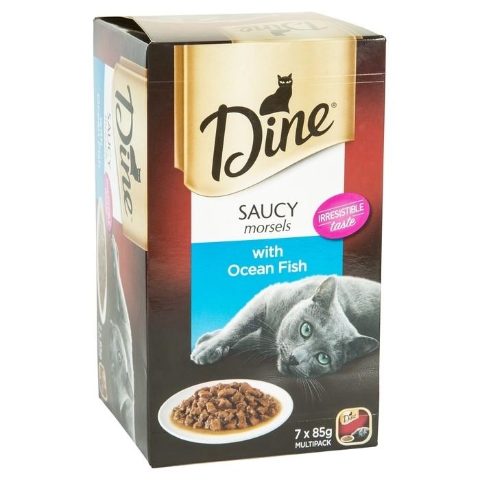 Dine Saucy Morsels With Ocean Fish 85g x7 - PetBuy