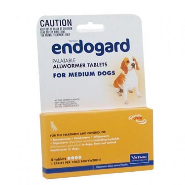 Endogard Medium Dog Wormer 4pk - PetBuy