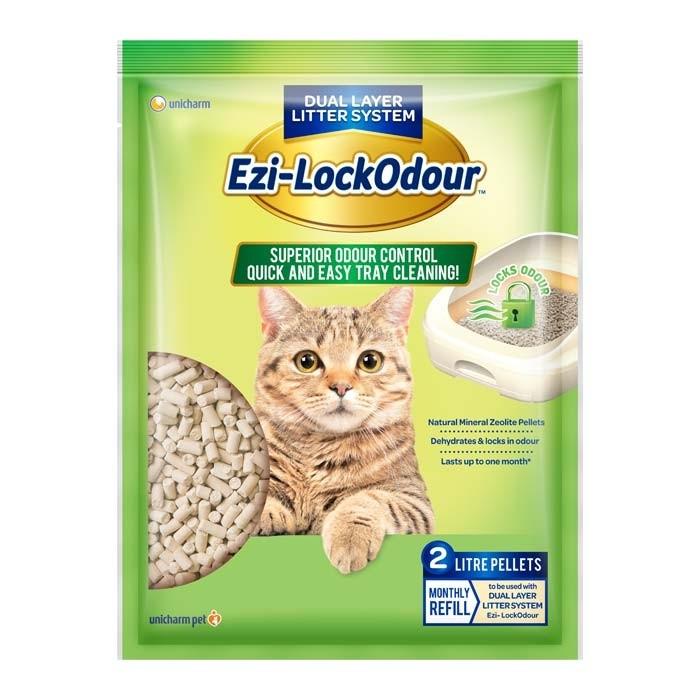 Ezi-Lockodour Natural Mineral Zeolite Cat Litter Pellets 2L - PetBuy